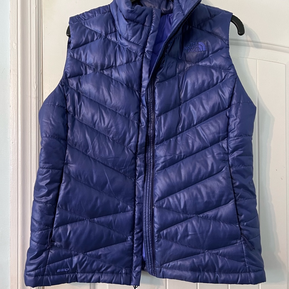 Womens Size Large Purple North Face Vest